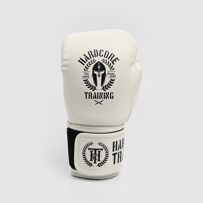 Детские боксерские перчатки Hardcore Training Helmet PU White - фото 4