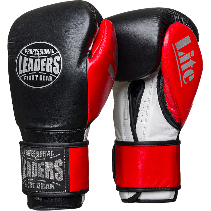 Перчатки боксерские LEADERS LITE Series BK/RD - фото 1
