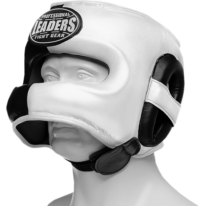 Бамперный шлем Leaders LS3SHGNB-H BK/WH - фото 1