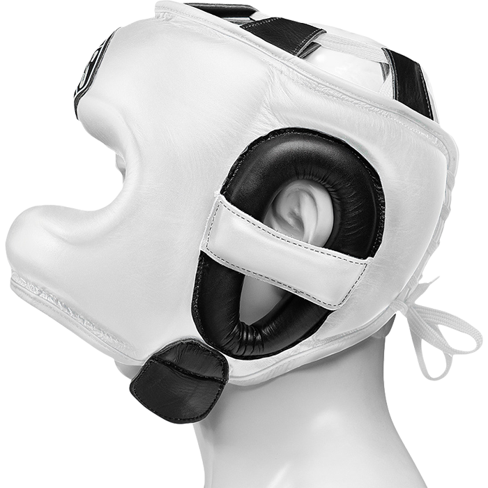 Бамперный шлем Leaders LS3SHGNB-H BK/WH - фото 3