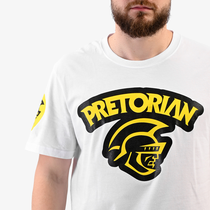 Футболка Pretorian Helmet White - фото 3