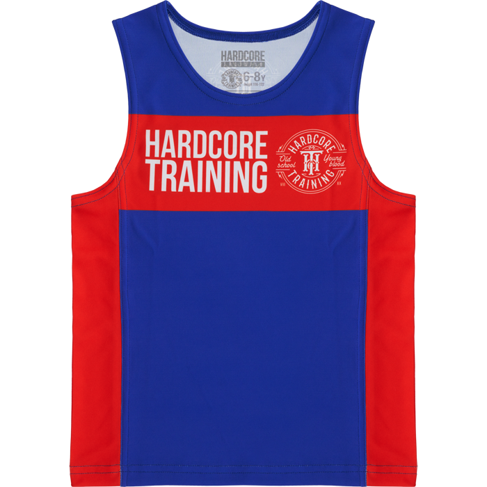 Детская тренировочная майка Hardcore Training Blue/Red - фото 1