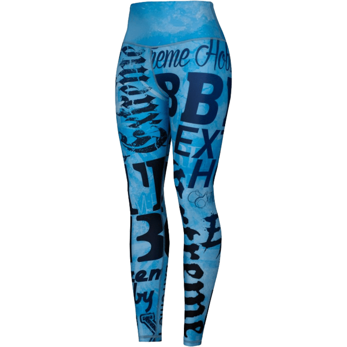 Женские леггинсы Extreme Hobby Letters Blue - фото 1