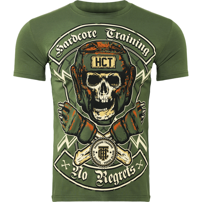 Футболка Hardcore Training No Regrets Olive - фото 2