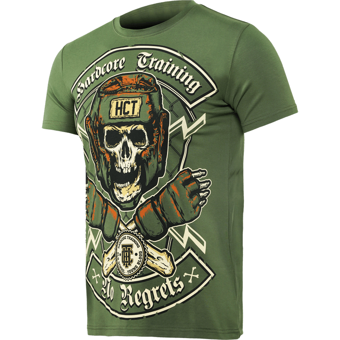Футболка Hardcore Training No Regrets Olive - фото 3