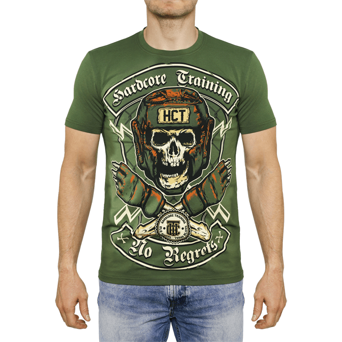 Футболка Hardcore Training No Regrets Olive - фото 4