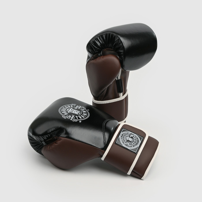 Боксерские перчатки Hardcore Training HardLea Black/Brown - фото 2