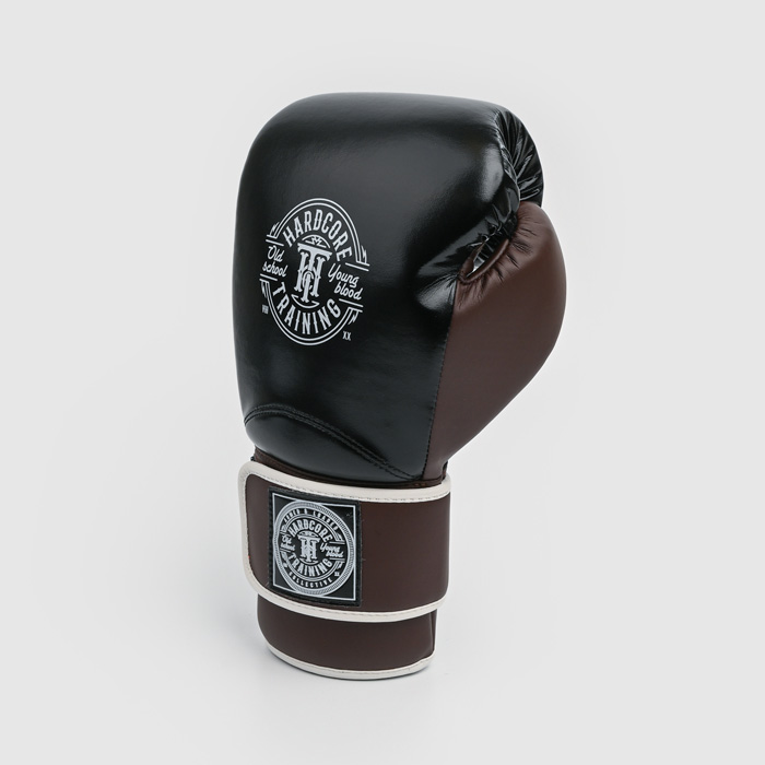 Боксерские перчатки Hardcore Training HardLea Black/Brown - фото 3