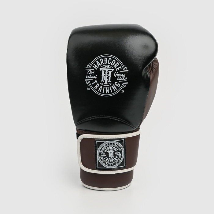 Боксерские перчатки Hardcore Training HardLea Black/Brown - фото 4