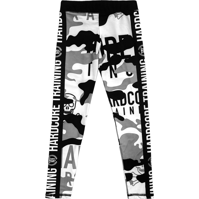 Детские компрессионные штаны Hardcore Training Camo 2.1 Grey - фото 1