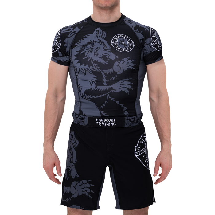 Рашгард Hardcore Training Heraldry Black SS - фото 3