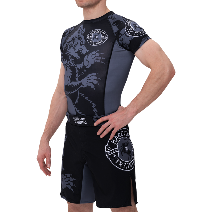 Рашгард Hardcore Training Heraldry Black SS - фото 4