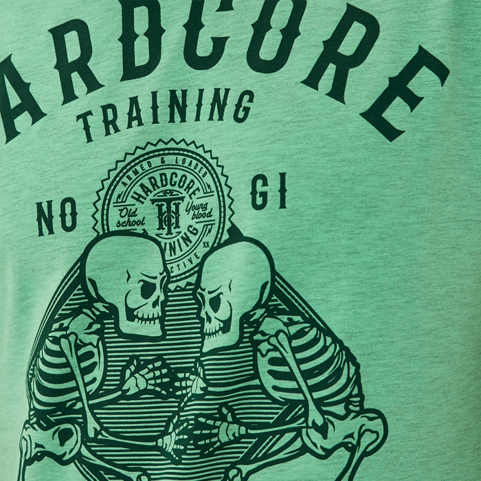 Футболка Hardcore Training No-Gi Grappling Neon Green Melange - фото 7