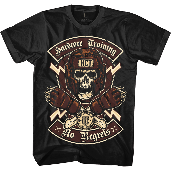 Футболка Hardcore Training No Regrets Black - фото 1