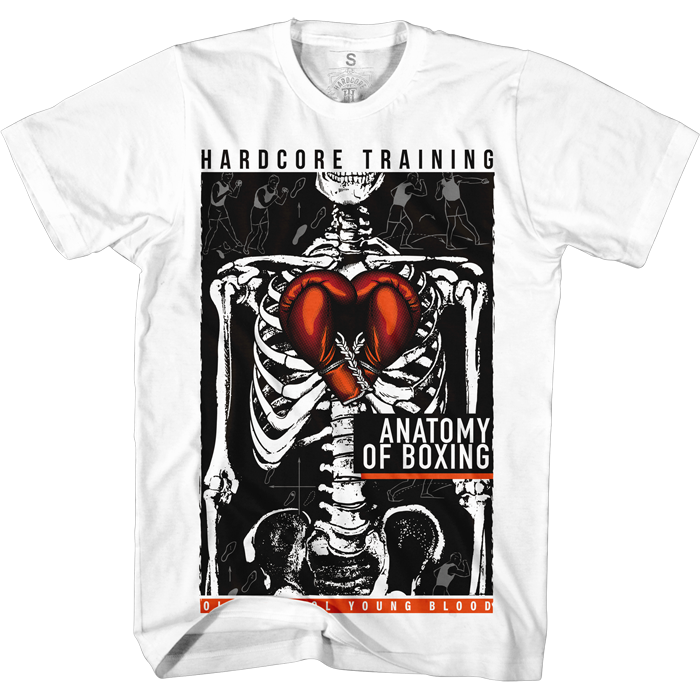 Футболка Hardcore Training Anatomy Of Boxing White - фото 1