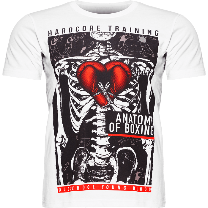 Футболка Hardcore Training Anatomy Of Boxing White - фото 2