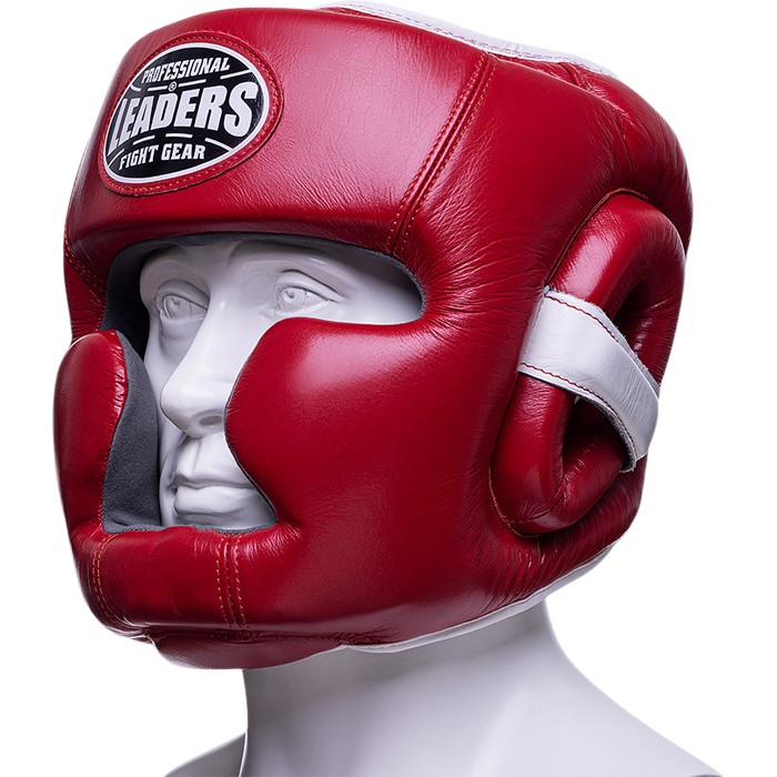Боксерский шлем Leaders LS3SHGFF RD/WH - фото 1