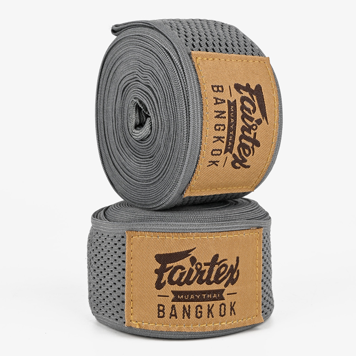 Эластичные боксерские бинты Fairtex HW4 Grey - фото 4