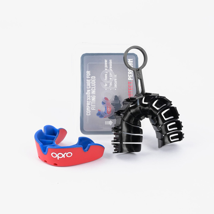 Детская боксерская капа Opro Silver Level Red - фото 2