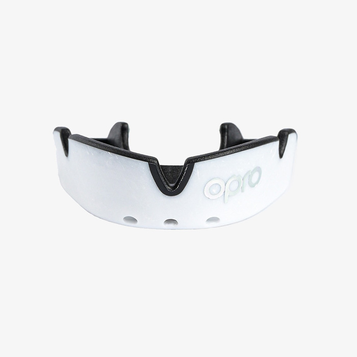 Детская боксерская капа Opro Silver Level White - фото 1