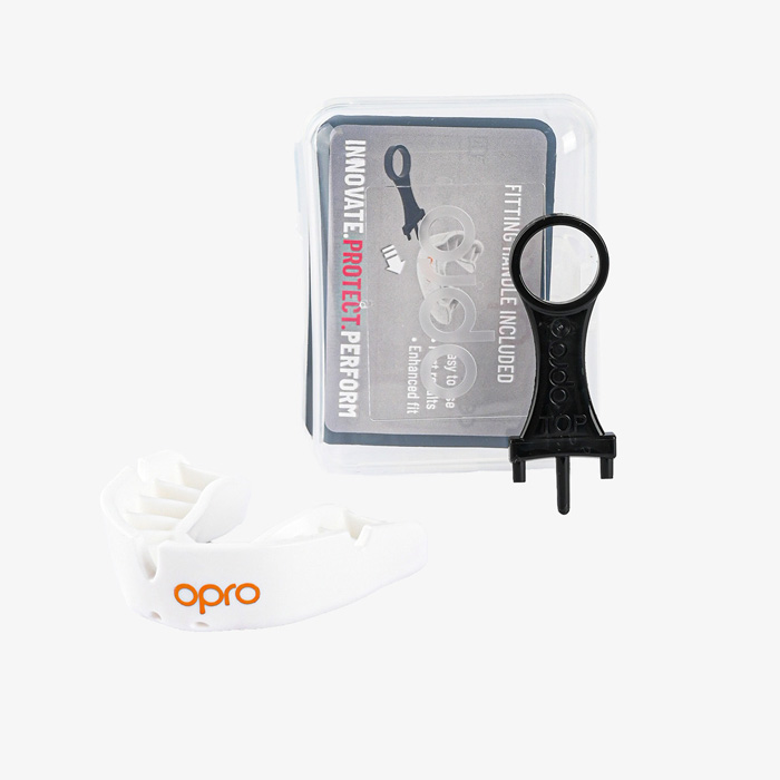 Боксерская капа Opro Bronze Level White - фото 2