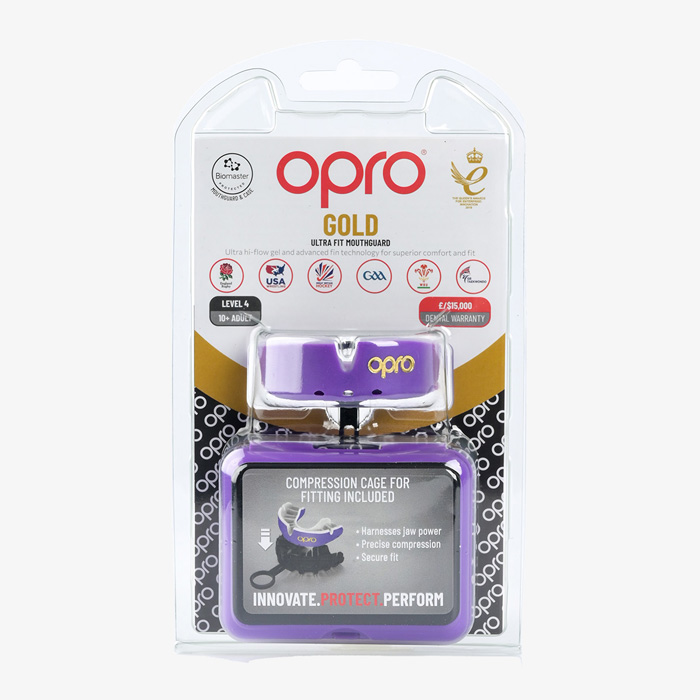 Боксерская капа Opro Gold Level Purple - фото 6