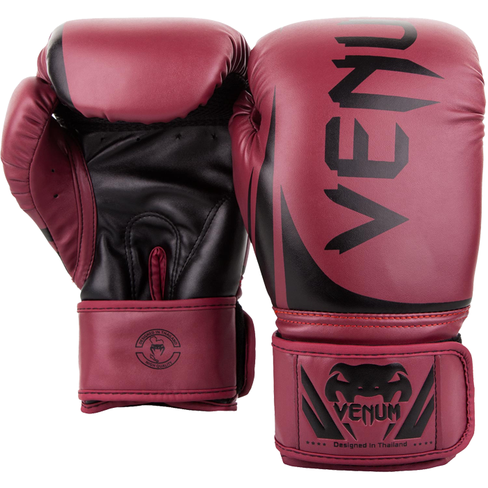 Боксерские перчатки Venum Challenger 2.0 Red Wine/Black - фото 1