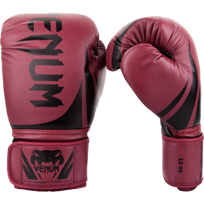 Боксерские перчатки Venum Challenger 2.0 Red Wine/Black - фото 2