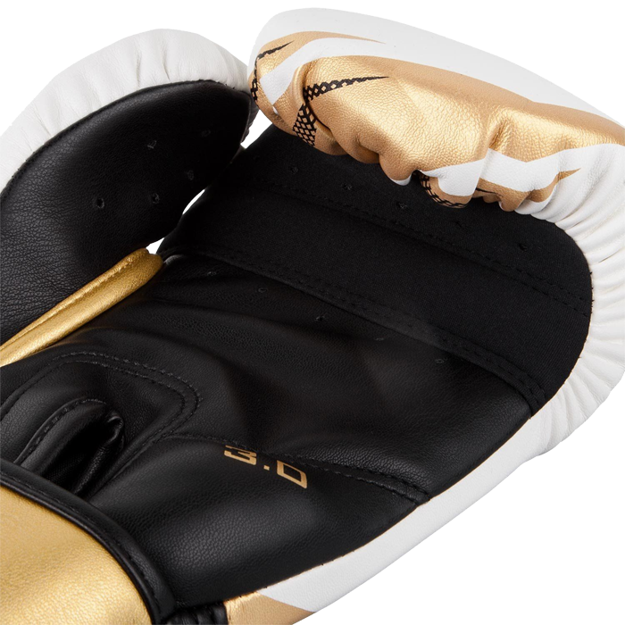 Боксерские перчатки venum challenger 3.0 white/black-gold - фото 4