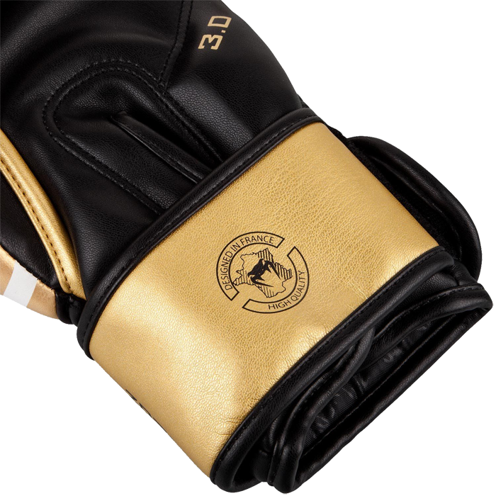 Боксерские перчатки venum challenger 3.0 white/black-gold - фото 5