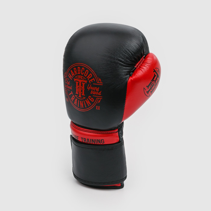 Боксерские перчатки Hardcore Training Premium Black/Red - фото 3