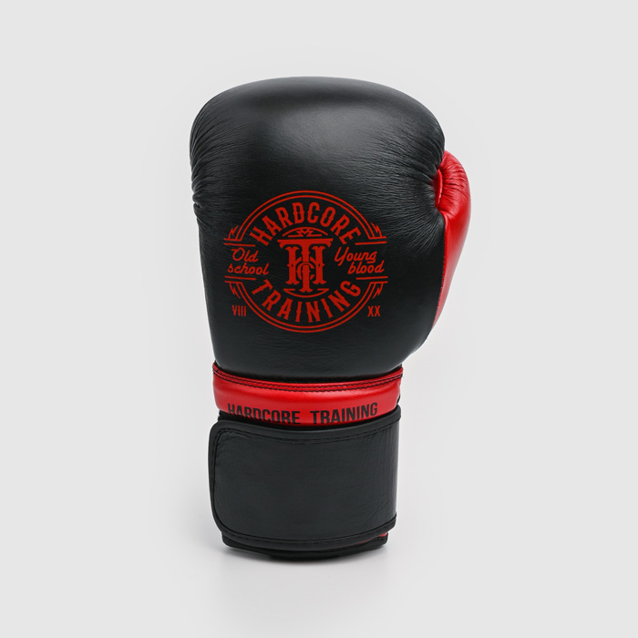 Боксерские перчатки Hardcore Training Premium Black/Red - фото 4