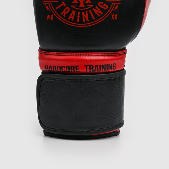 Боксерские перчатки Hardcore Training Premium Black/Red - фото 6