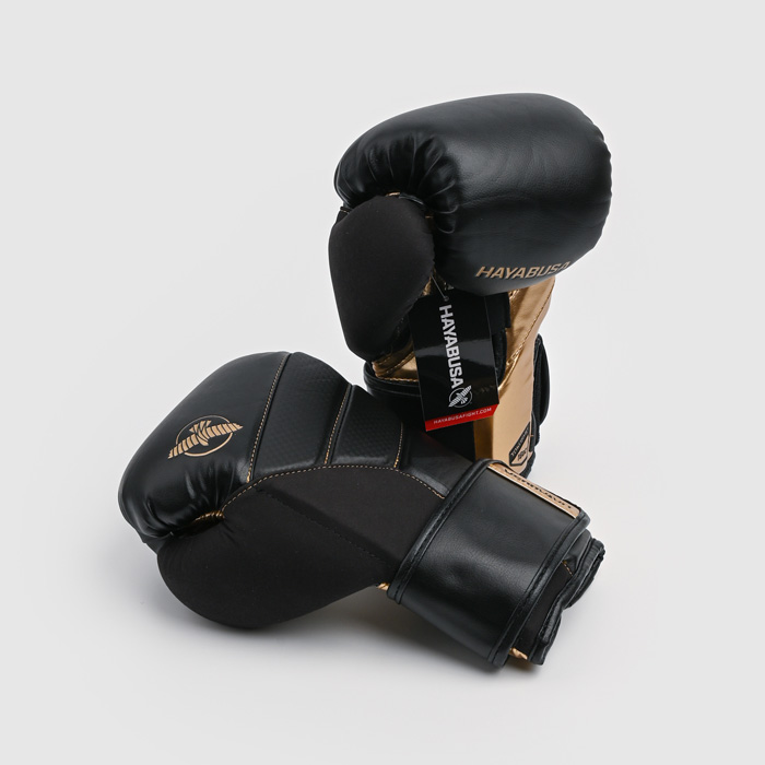 Боксерские перчатки Hayabusa T3 Black/Gold - фото 2
