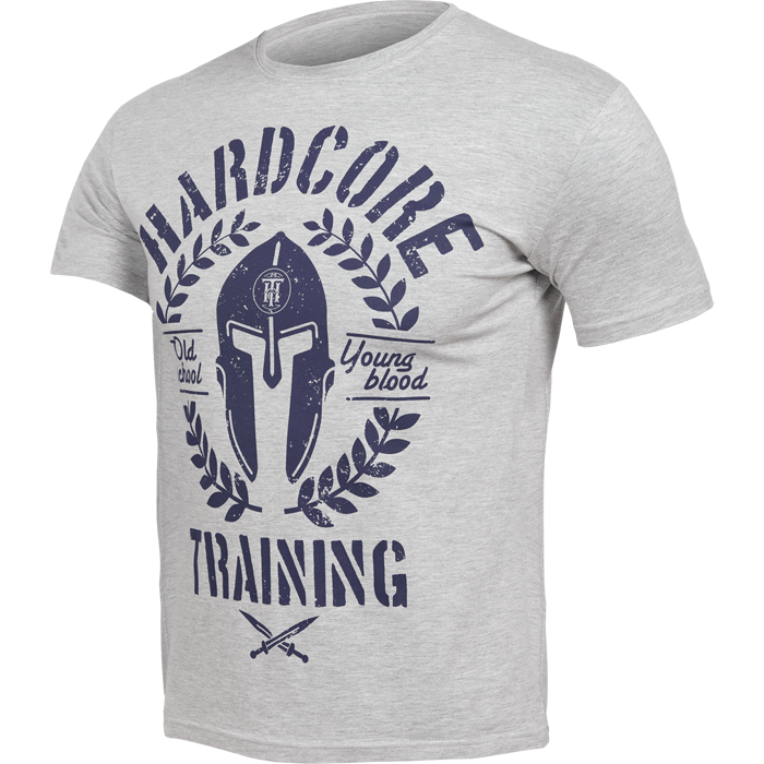 Футболка Hardcore Training Helmet Grey Melange - фото 2