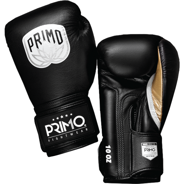 Боксерские перчатки для подростков и детей primo emblem ii onyx black - фото 1