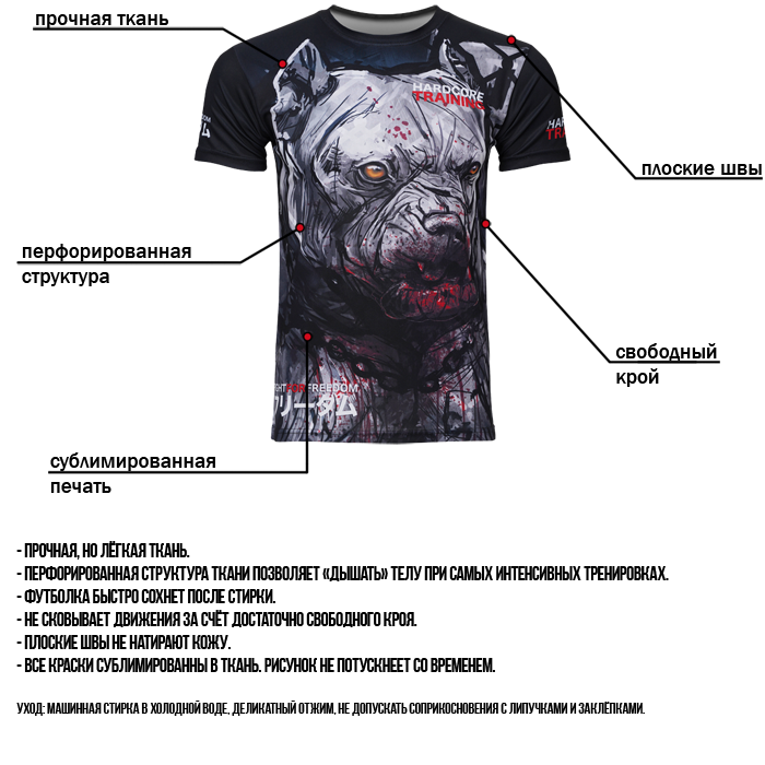 Тренировочная футболка Hardcore Training PitbullCity - фото 4