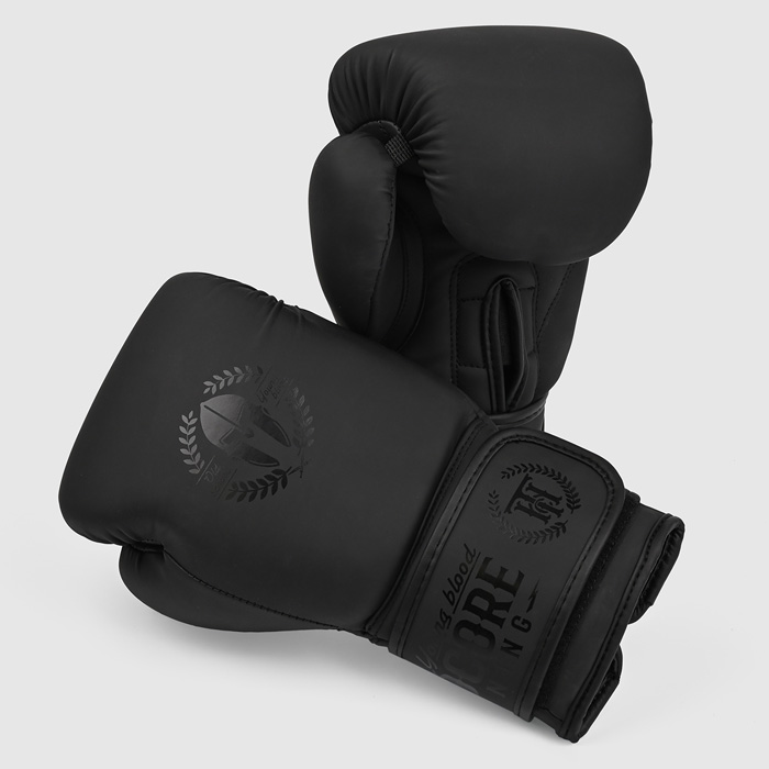 Боксерские перчатки Hardcore Training Helmet PU Black/Black - фото 2