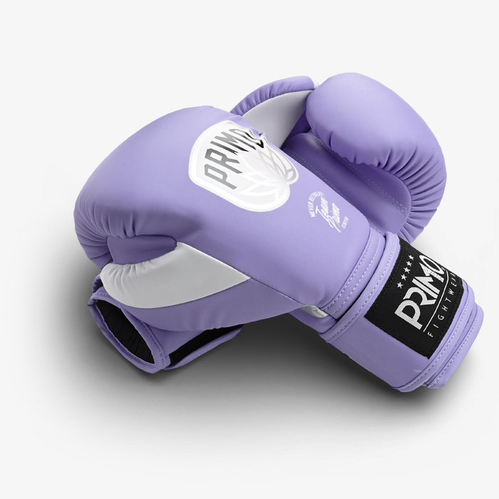 Боксерские перчатки Primo Emblem II Semi Leather Purple - фото 2