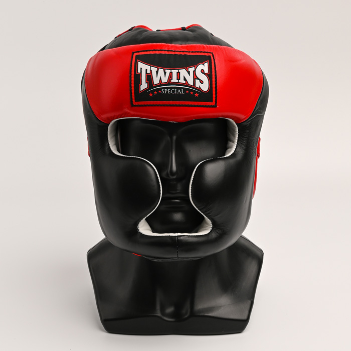 Боксерский шлем Twins Special HGL3-2T Black/Red - фото 1