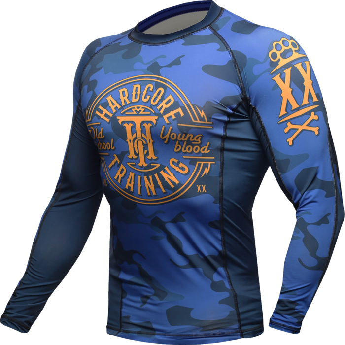 Рашгард Hardcore Training Blue Camo - фото 3
