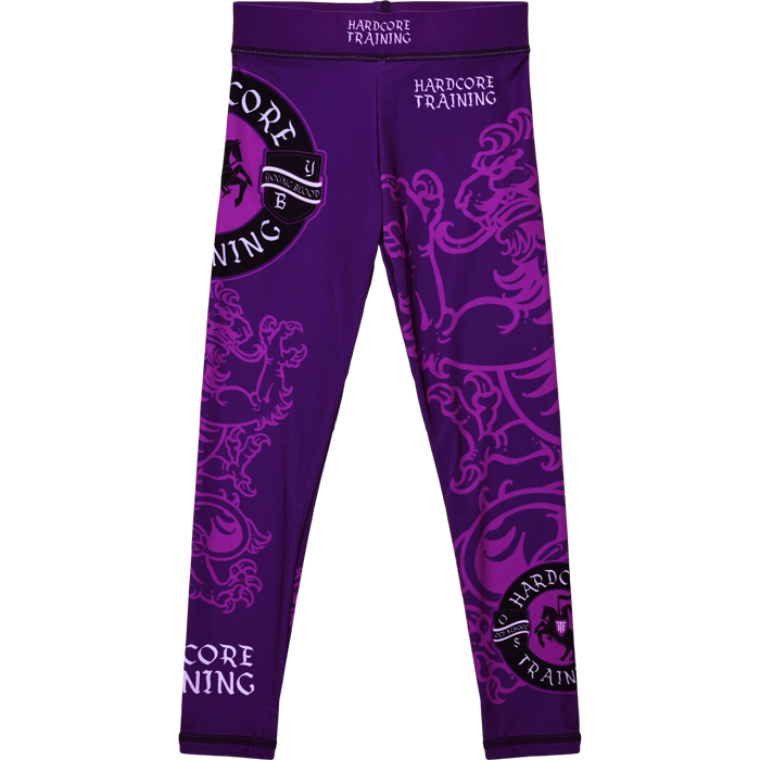 Детские компрессионные штаны Hardcore Training Heraldry Magenta - фото 1