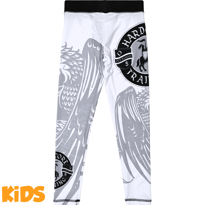 Детские компрессионные штаны Hardcore Training Heraldry White - фото 2