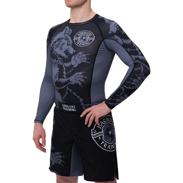 Рашгард Hardcore Training Heraldry Black LS - фото 5