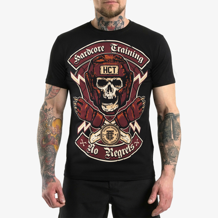 Футболка Hardcore Training No Regrets Black - фото 1