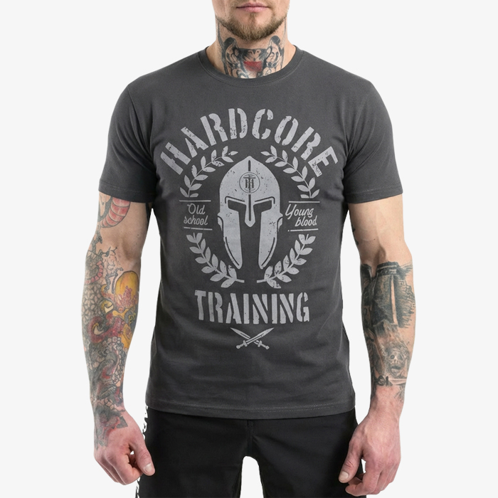 Футболка Hardcore Training Helmet Slate Gray - фото 1