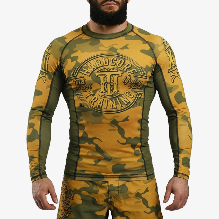 Рашгард Hardcore Training Yellow Camo - фото 1