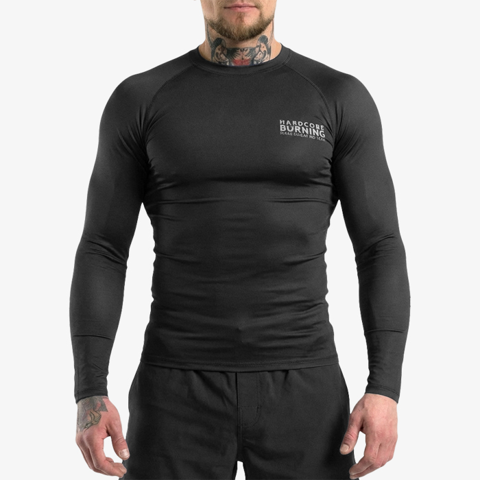 Рашгард Hardcore Training Burning Black - фото 1