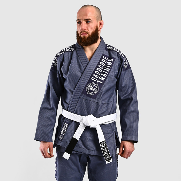 Кимоно для БЖЖ Hardcore Training OSYB Asphalt Gray - фото 2