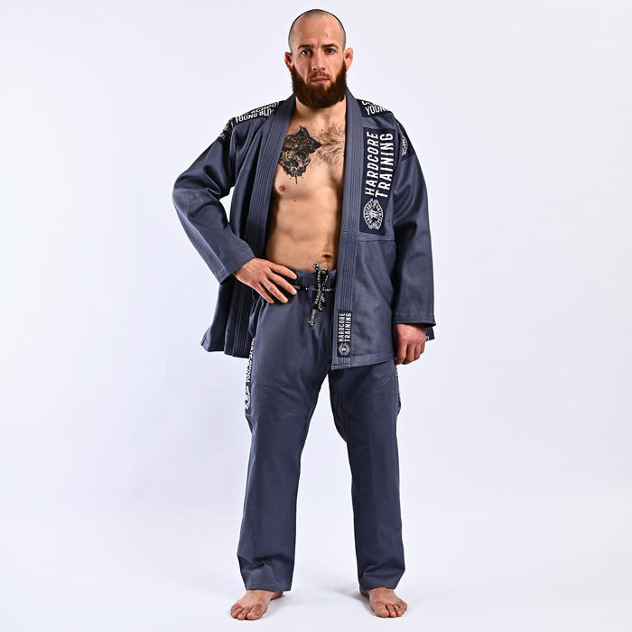 Кимоно для БЖЖ Hardcore Training OSYB Asphalt Gray - фото 8